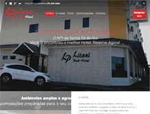 Tablet Screenshot of litaniparkhotel.com.br